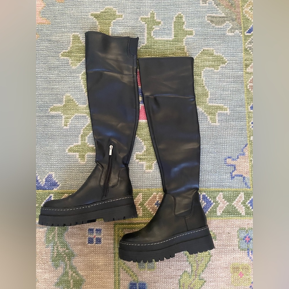 Marc Fisher Lug Sole Over the Knee Platform Boot - Size 7 (7.5 fit)